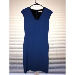 Blue Calvin Klein midi dress